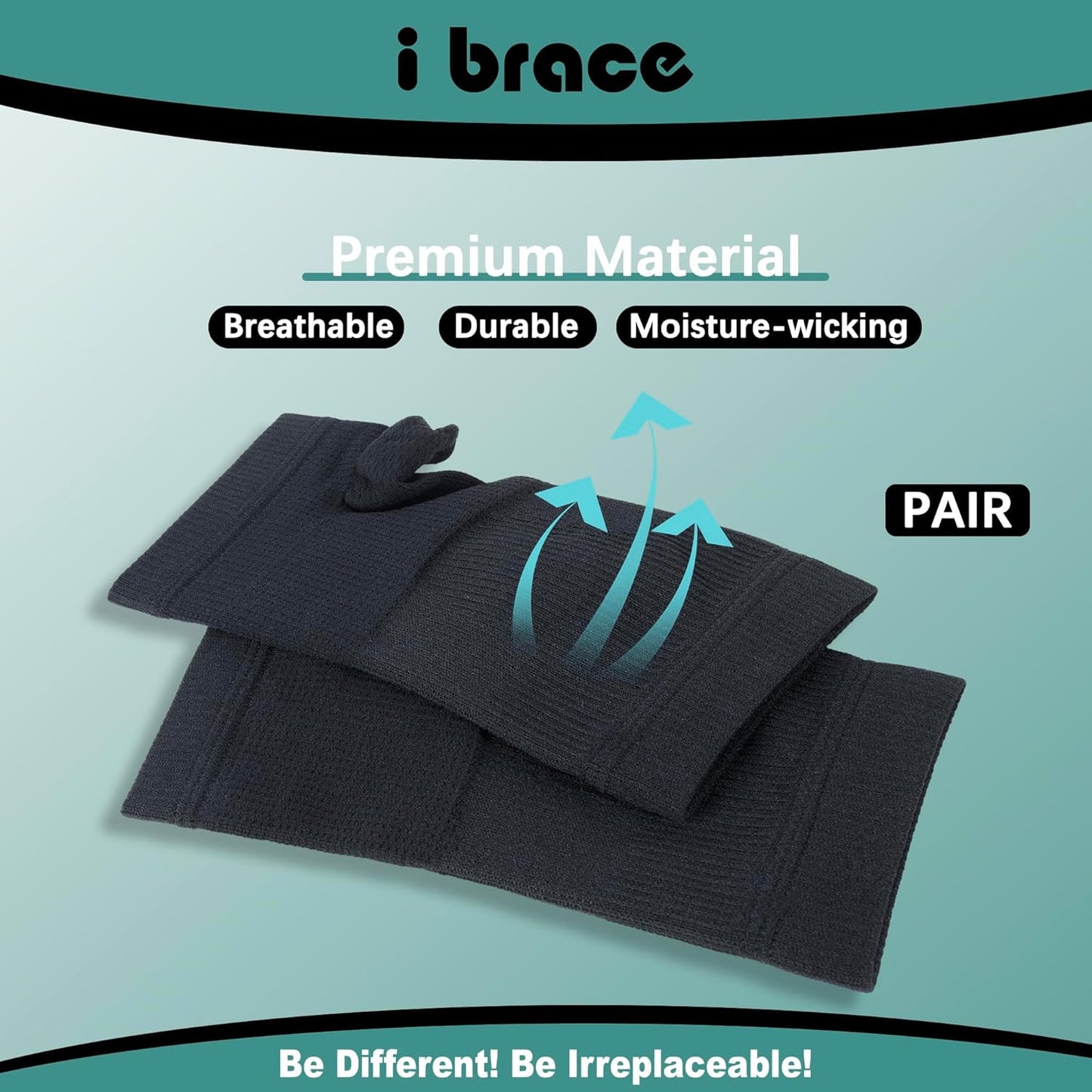 Partial Zone Compression Wrist Sleeve for Carpal Tunnel with Thumb Support, Reversible Splint for Typing, Gardening, Golf, Yoga, Tennis, Wrist Support Brace for Men & Women-PAIR