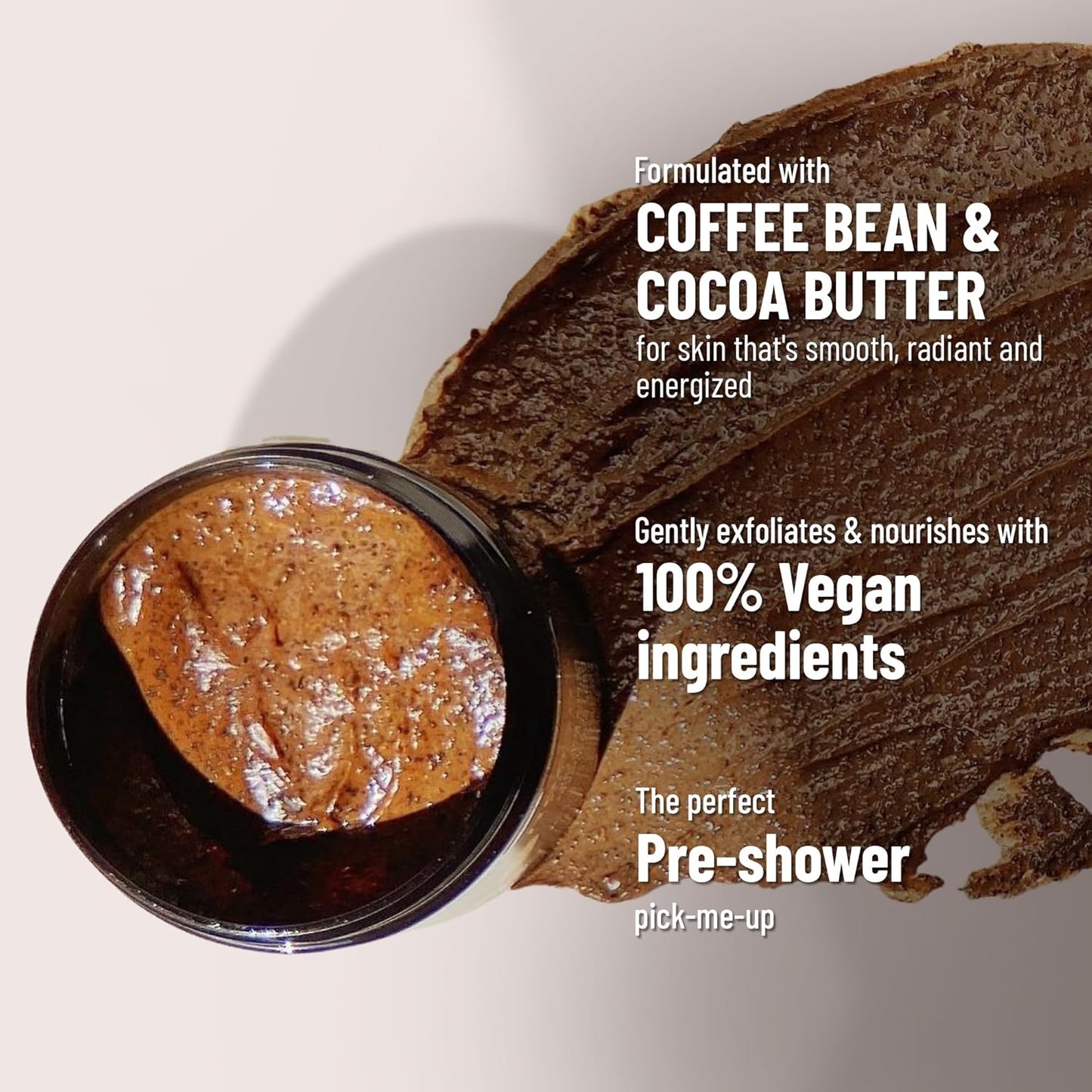 Cocoon Dak Lak Coffee Body Polish with Coconut & Shea Butter. 100% Vegan Exfoliating Scrub for Smooth & Glowing Skins | Reduce Stretch Marks, Acne & Cellulite | Gift for Coffee Lovers (20.29 fl oz)