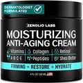 Mens Face Moisturizer Cream - Anti Aging & Wrinkle Face Cream - Mens Facial Moisturizer - Retinol, Collagen, Peptides, Vitamins E & A - Facial Skin Care - After Shave Lotion - Day & Night – 4 oz