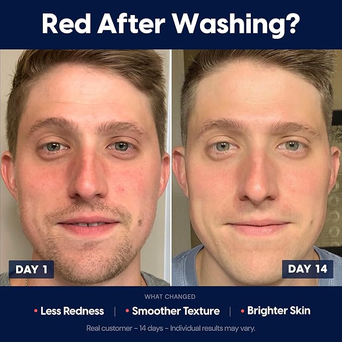 Strive Hydrating Men's Face Wash - Deep Cleans Pores, Exfoliates & Brightens - Refreshing Aloe Vera, Hyaluronic Acid & Niacinamide - Fragrance Free Men's Skincare - 200ml