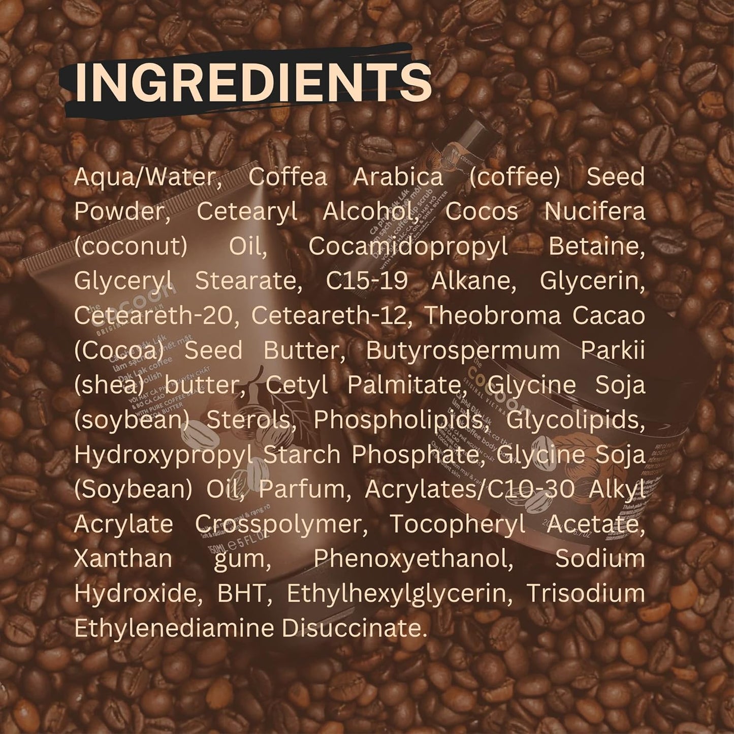 Cocoon Dak Lak Coffee Body Polish with Refill Bag. 100% Vegan Exfoliating Scrub for Smooth & Glowing Skins | Reduce Stretch Marks, Acne & Cellulite | Gift for Coffee Lovers (27 fl oz)