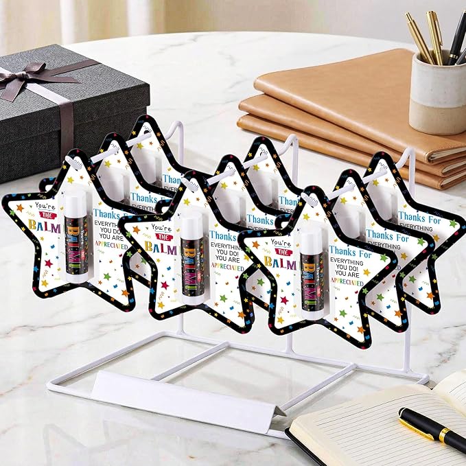 30 Pack Employee Teacher Appreciation Gifts Bulk Lip Balm Teacher Employee Staff Team Thank You Gifts You're the Balm Volunteer Nurse Appreciation Party Favor for Women Men Coworkers Birthday