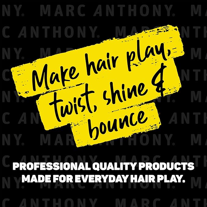 Marc Anthony Leave-In Conditioner, Strictly Curls - Shea Butter, Vitamin E & Avocado Oil Softens & Defines Coarse Curls - Sulfate-Free Anti-Frizz Styling Product For Curly, & Wavy Hair (Pack of 2)