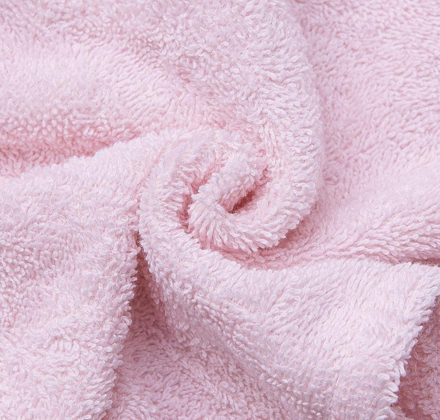 KEEPOZ Hair Towel Wrap Quick Dry 100% Cotton Super Absorbent Turban Head Wrap for Women with Button, Non Microfiber Anti Frizz Hair Cap for Curly, Long & Thick Hair (Pink+White, 2 Pcs)