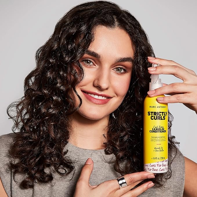 Marc Anthony Leave-In Hair Conditioner for Curly Hair, Strictly Curls - Curl Defining & Deep Conditioning Detangler Moisturizer Hydrates Dry & Frizzy Curls - Hair Styling Product Reduces Frizz